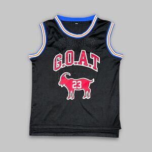 Michael Jordan “G.O.A.T” #23 Basketball Jersey – Black